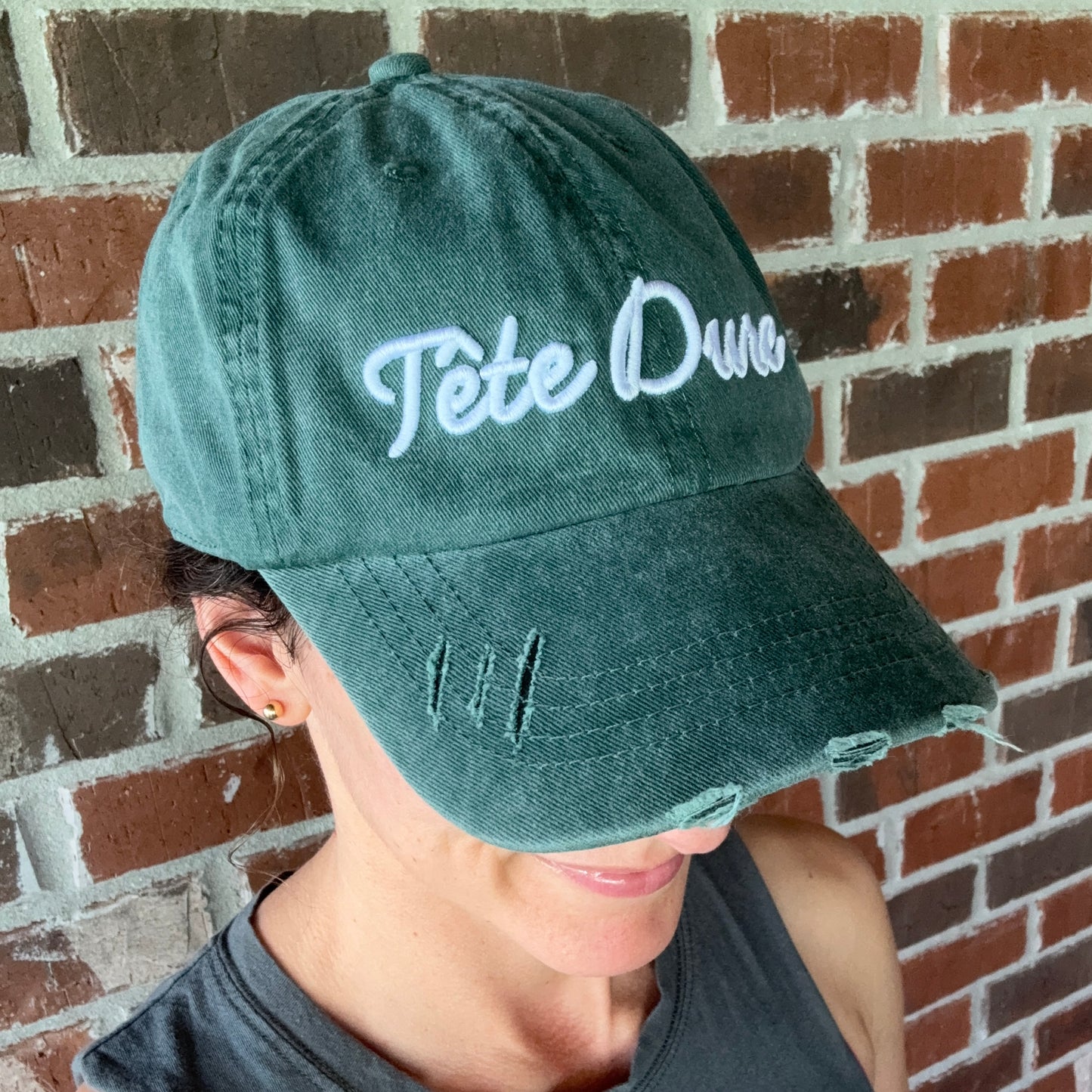 *PRE-ORDER* "Tete Dure" Distressed Cap