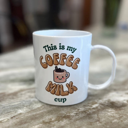 *PRE-ORDER*  "Coffee Milk" Plastic Coffee Mug
