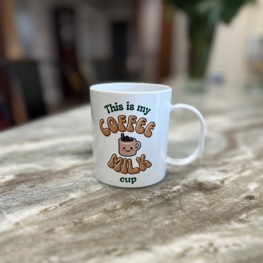 *PRE-ORDER*  "Coffee Milk" Plastic Coffee Mug