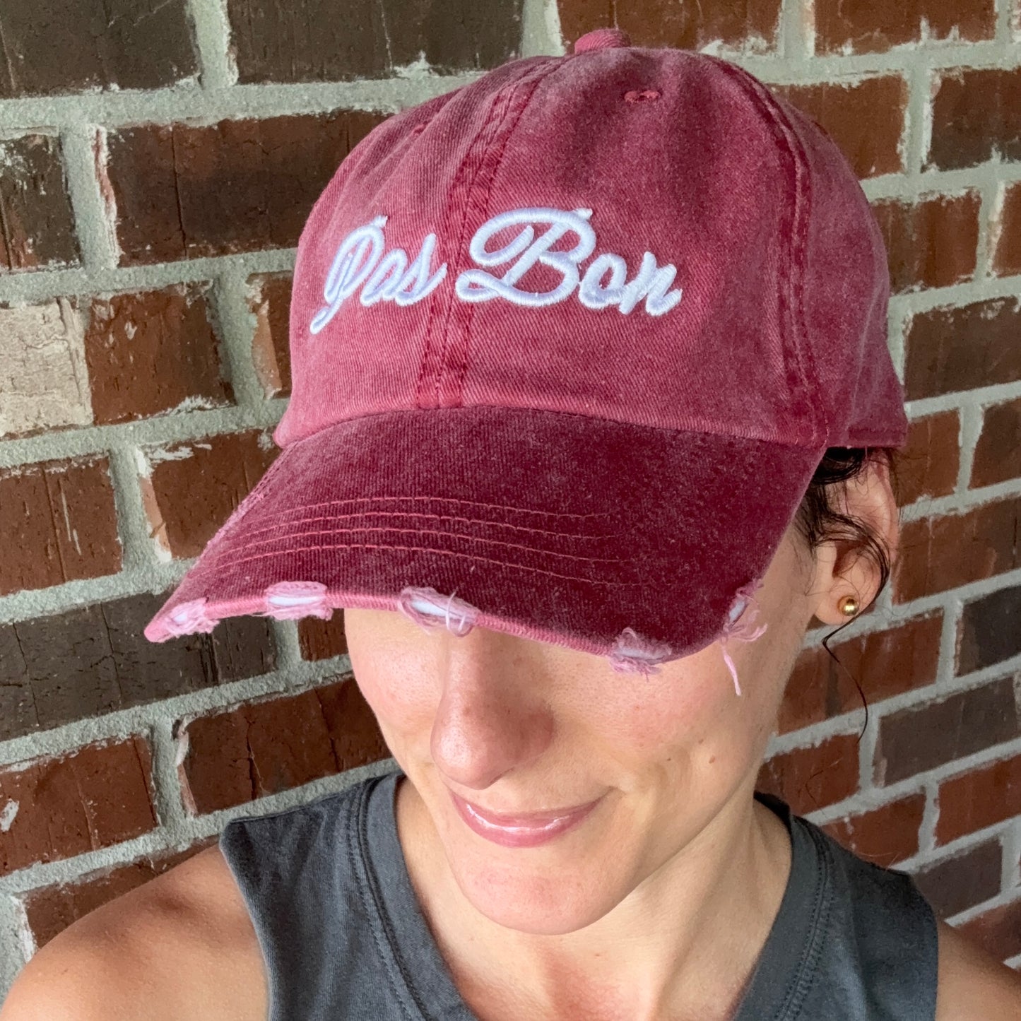 *PRE-ORDER* "Pas Bon" Distressed Cap