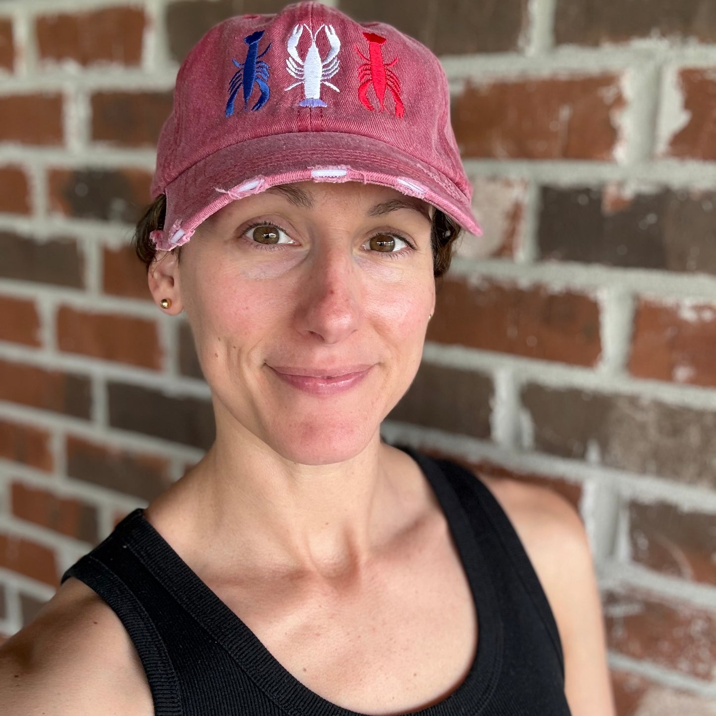 *PRE-ORDER* "USA Crawfish" Distressed Cap