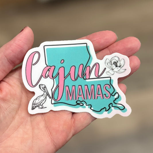 Cajun Mamas Logo Vinyl Sticker
