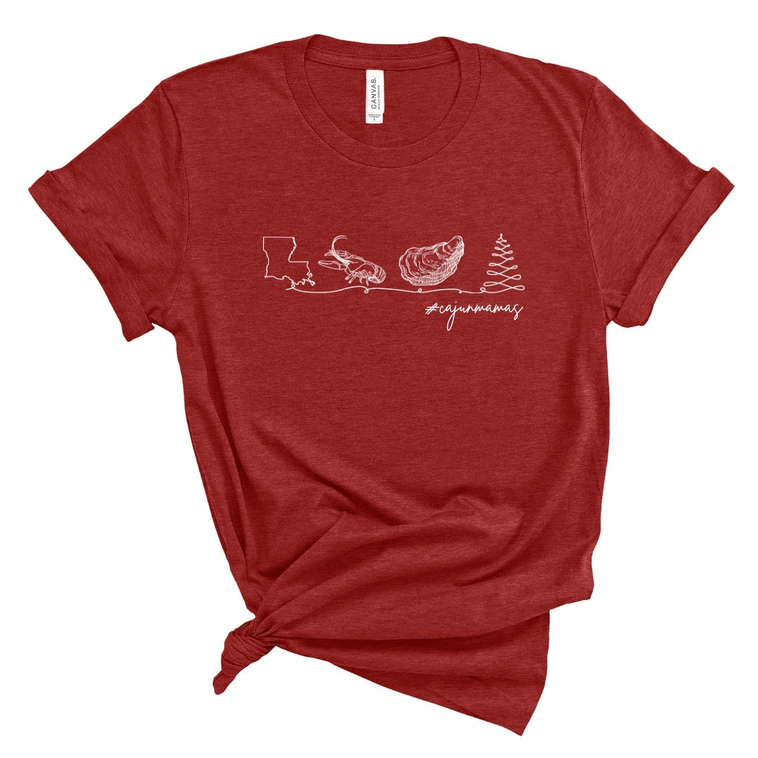 *PRE-ORDER*  "Cajun Mamas Christmas" T-shirt