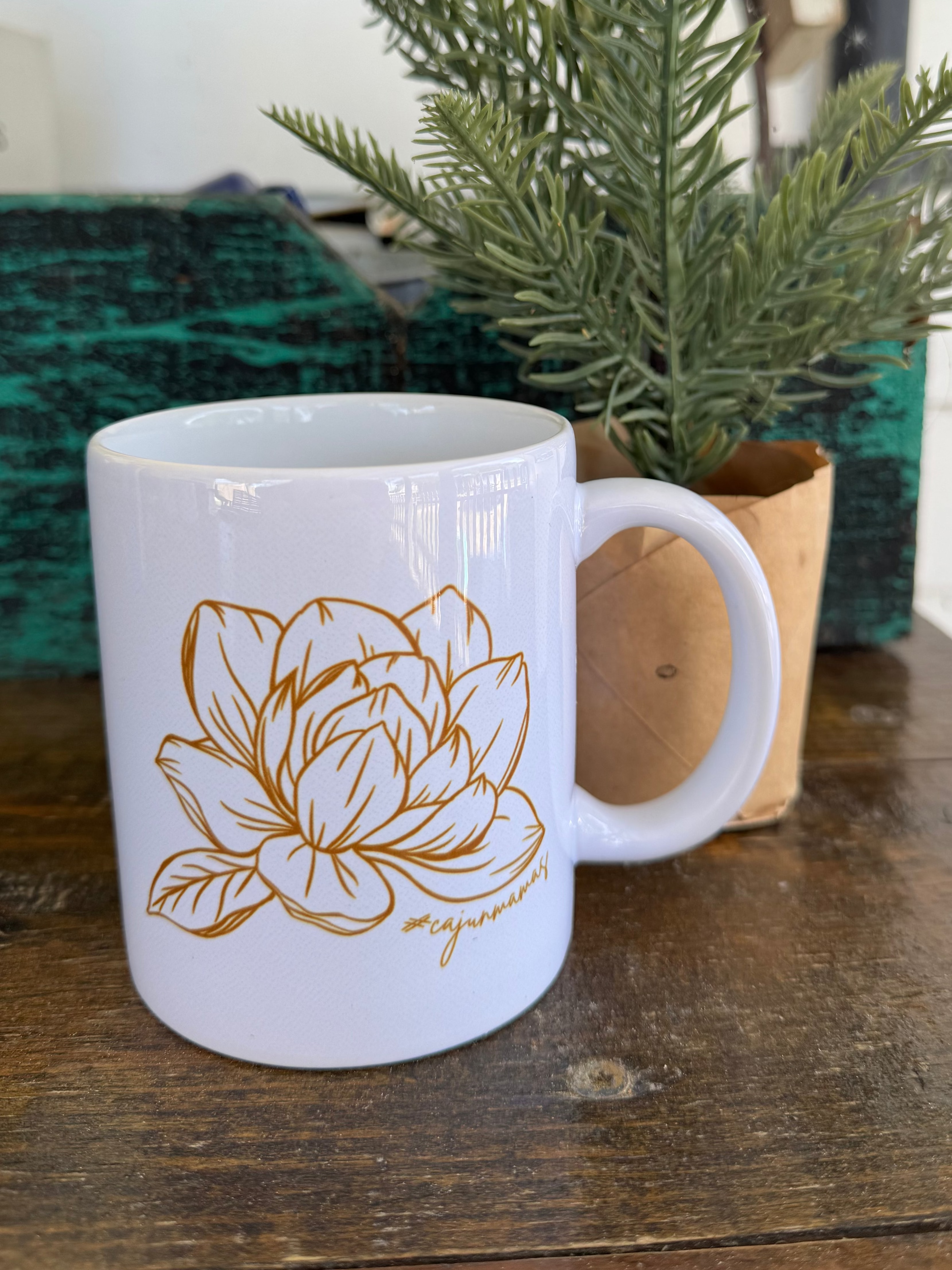 Cajun Mamas Store Magnolia Coffee Mug - Thumbnail 2