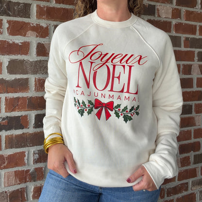 *PRE-ORDER* "Joyeux Noel" Sweatshirt - Red Bow design