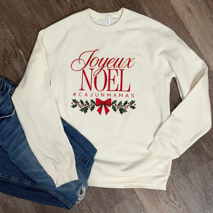 *PRE-ORDER* "Joyeux Noel" Sweatshirt - Red Bow design