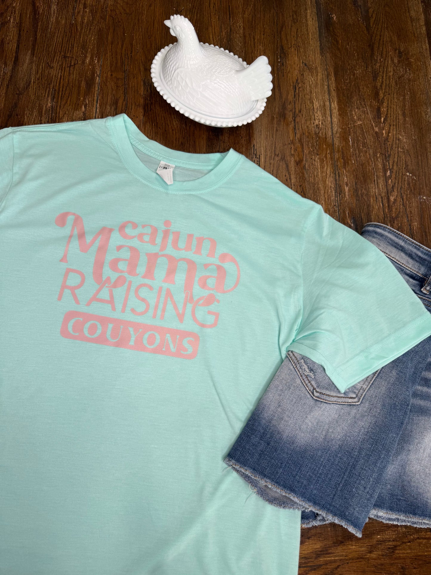 *PRE-ORDER* "Cajun Mama Raising Couyons” T-shirt